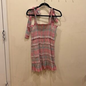 LoveShackFancy mini smocked dress